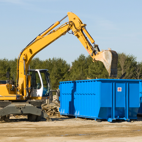 how does a residential dumpster rental service work in Dexter